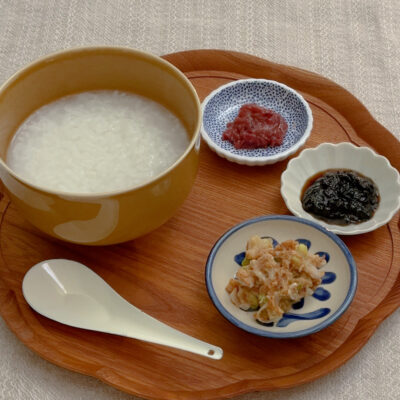 【特集】仕込み上手な朝ごはん　瀬尾幸子さんに教わる「白粥」と３種のお供（「海苔の佃煮」、「ねぎ味噌」、「練り梅」）