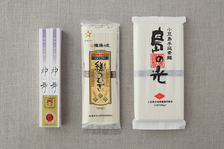 三大産地素麺　小豆島・三輪素麺・揖保の糸