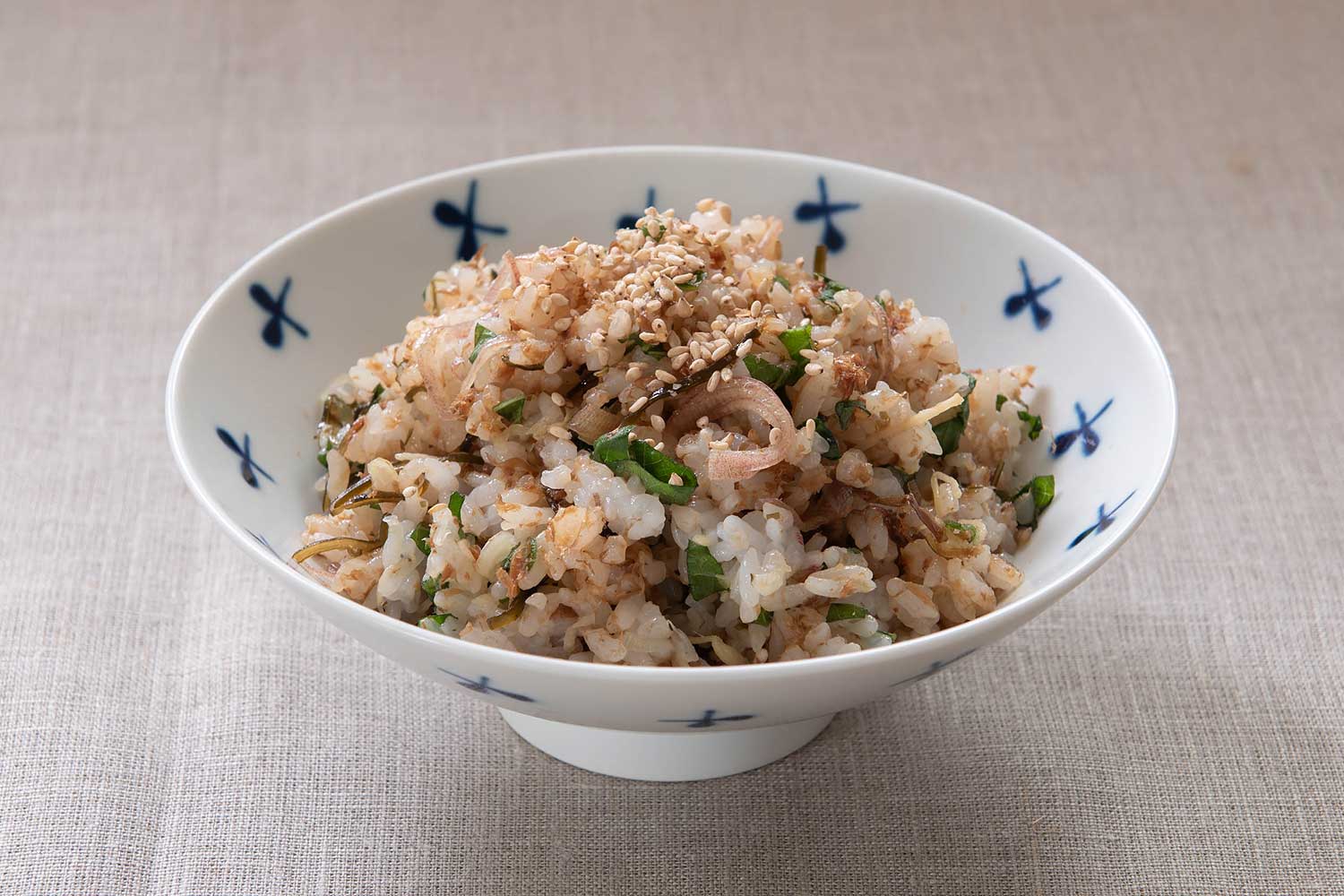 おかかと薬味の混ぜご飯